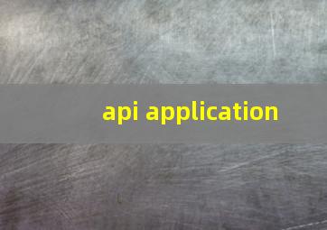 api application